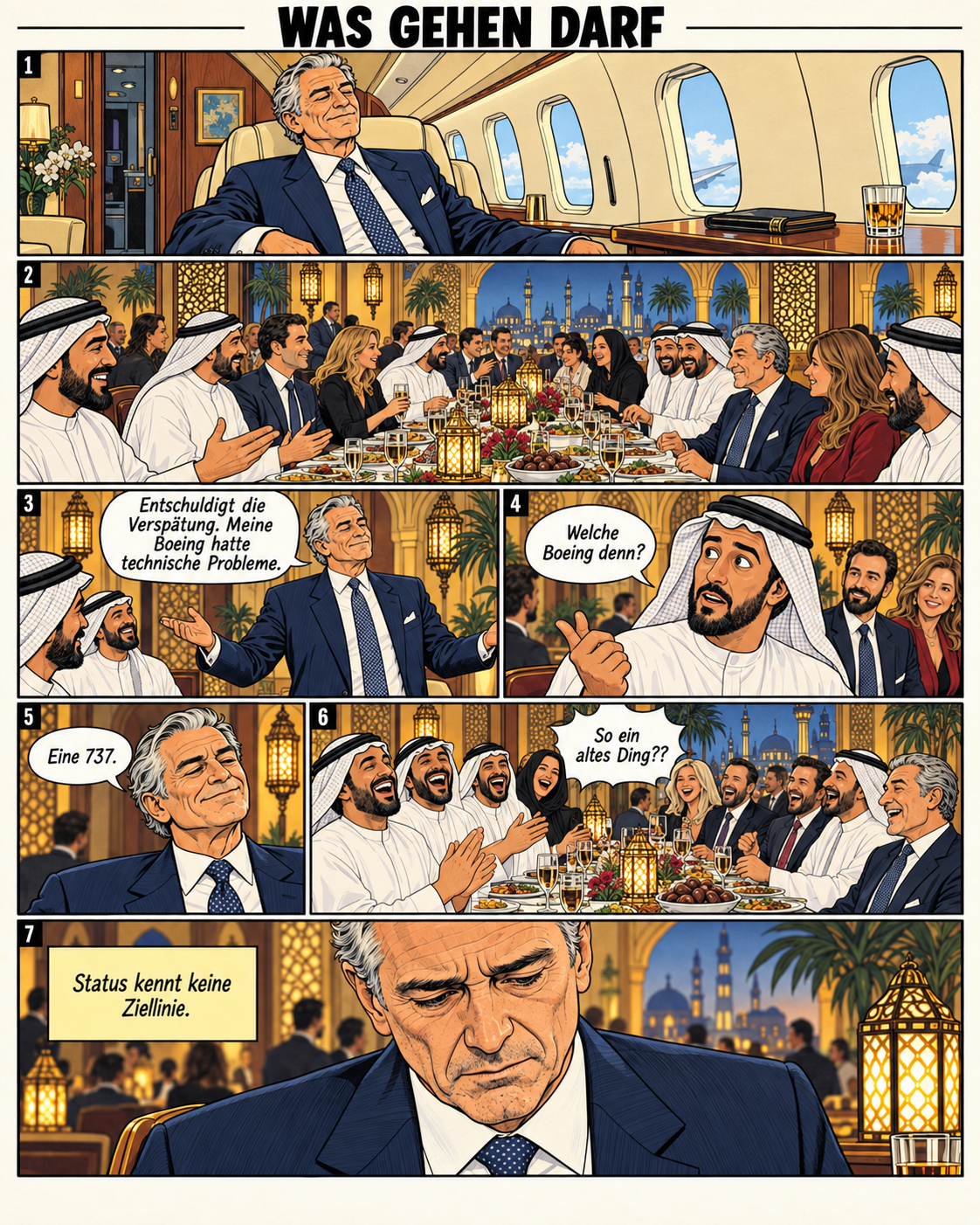Was gehen darf, Comic über Status und Gewohnheiten